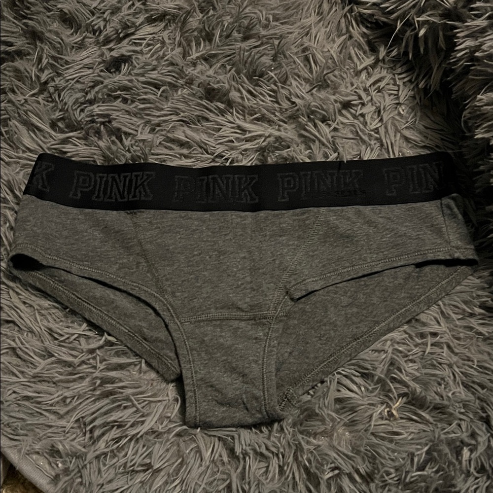 Gray PINK Logo Boyshorts